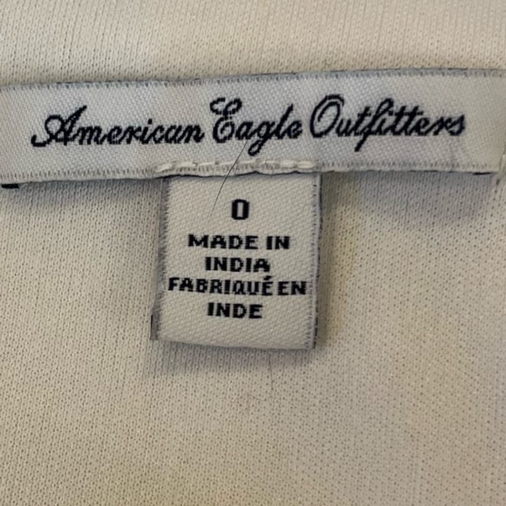 American Eagle Lacey Sleeveless Dress Size 0 Off White - Picture 6 of 13